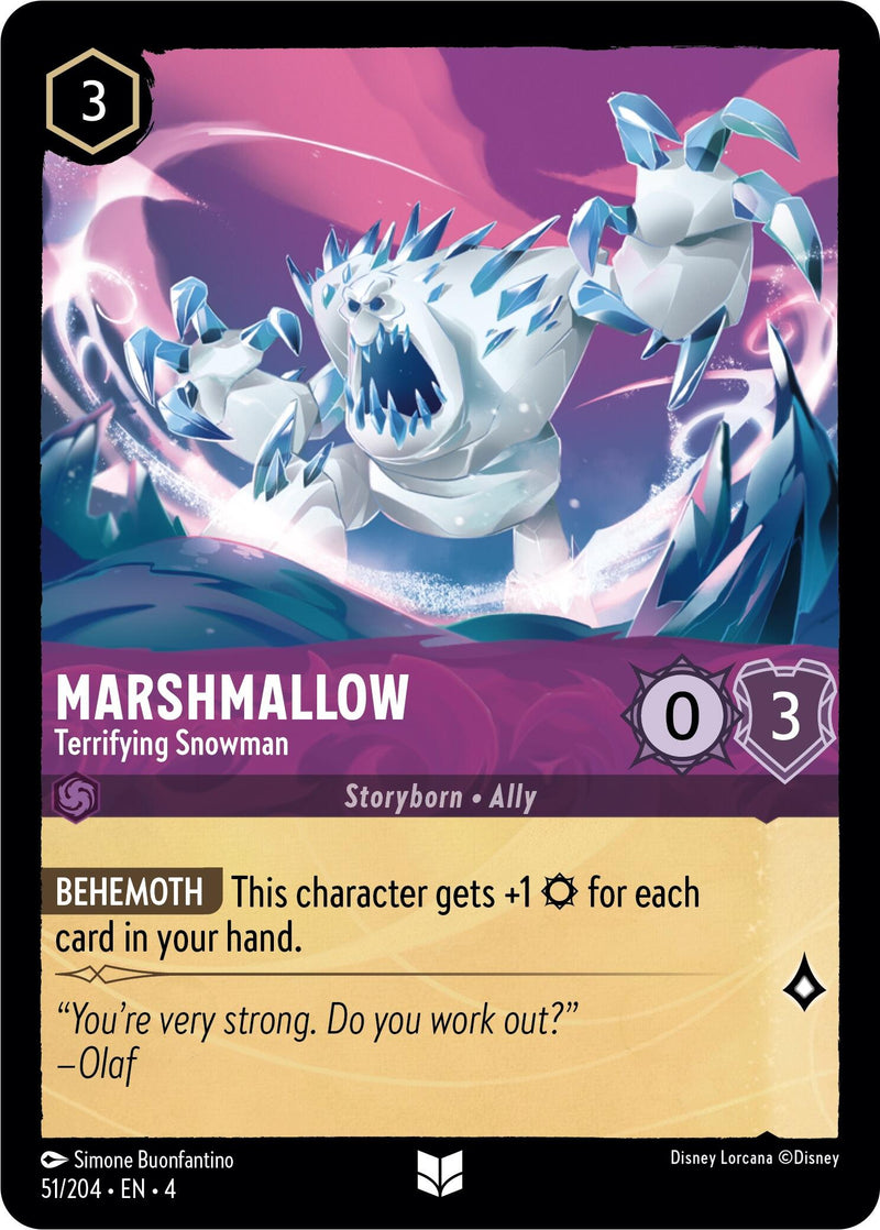 Marshmallow - Terrifying Snowman (51/204) [Ursula's Return] - Destination Retro