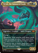 Teval, the Balanced Scale (Borderless) [Tarkir: Dragonstorm Commander] - Destination Retro