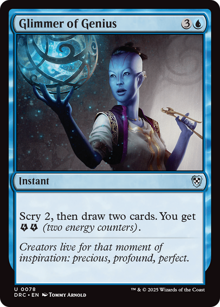 Glimmer of Genius [Aetherdrift Commander] - Destination Retro