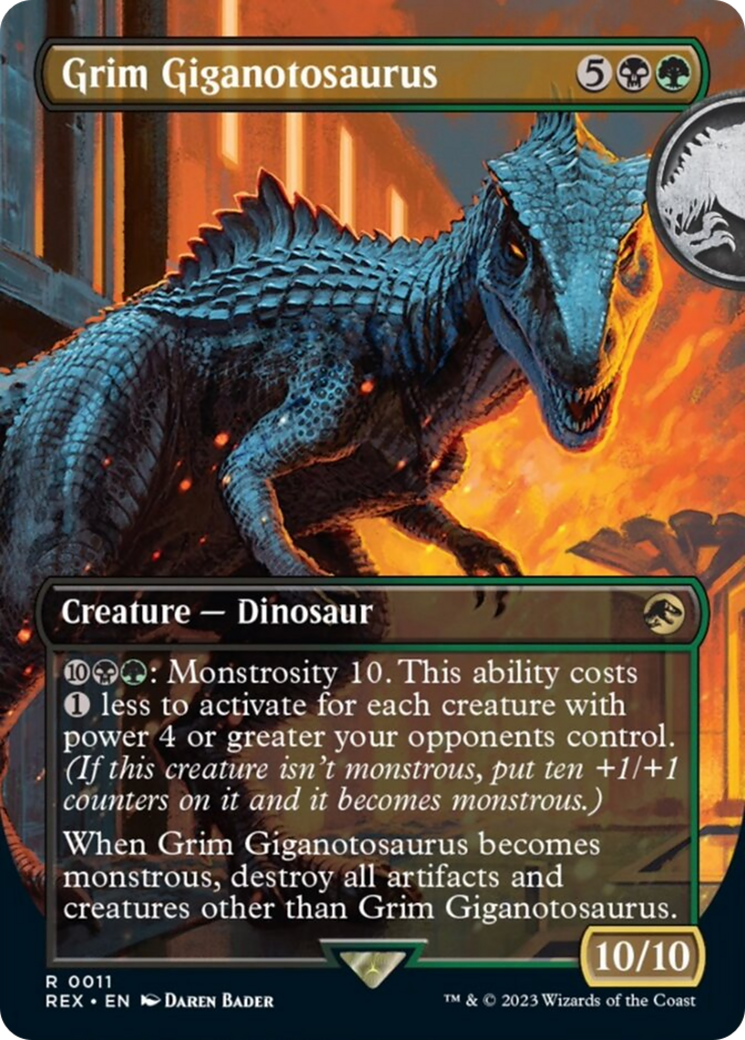 Grim Giganotosaurus (Borderless) [Jurassic World Collection] - Destination Retro