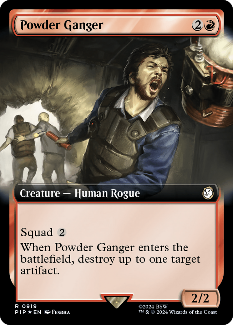 Powder Ganger (Extended Art) (Surge Foil) [Fallout] - Destination Retro