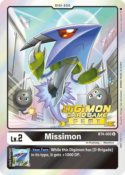 Missimon [BT4-005] (Digimon Card Game Fest 2022) [Great Legend Promos] - Destination Retro