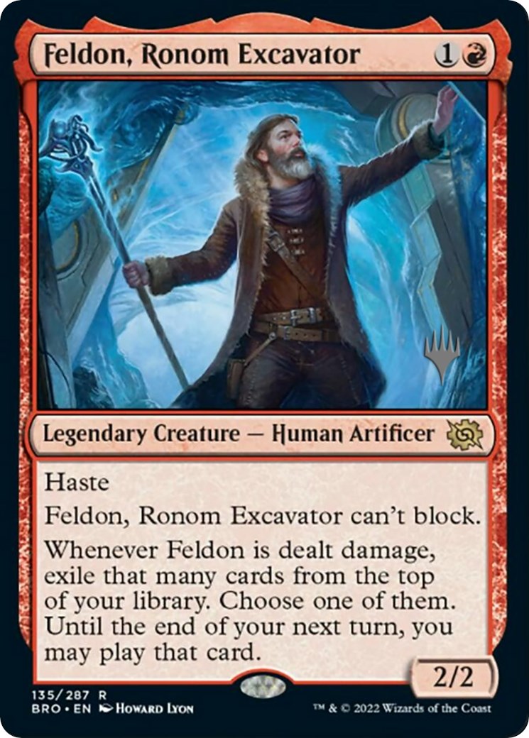 Feldon, Ronom Excavator (Promo Pack) [The Brothers' War Promos] - Destination Retro