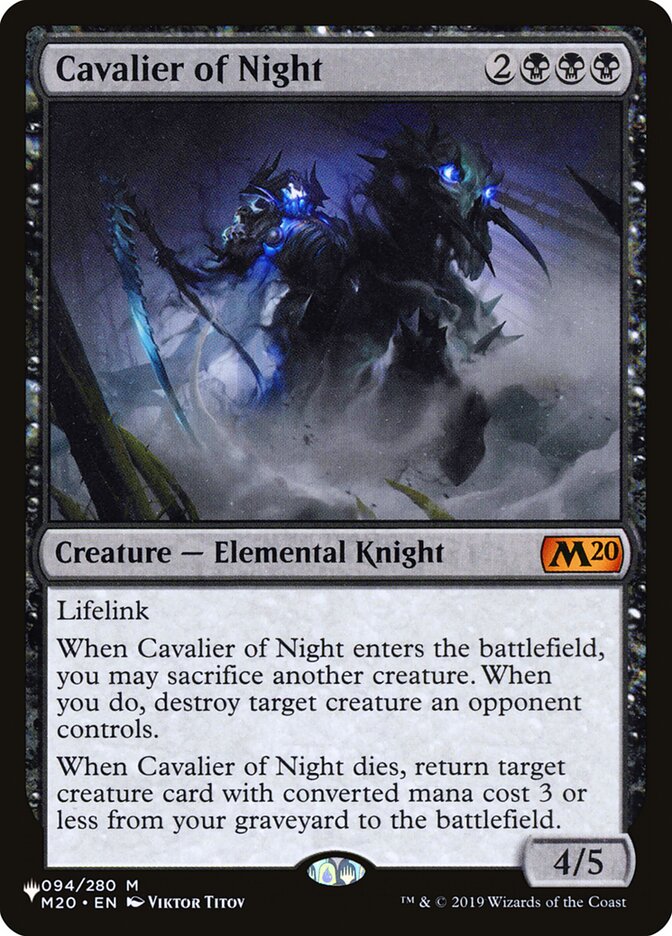 Cavalier of Night [The List] - Destination Retro