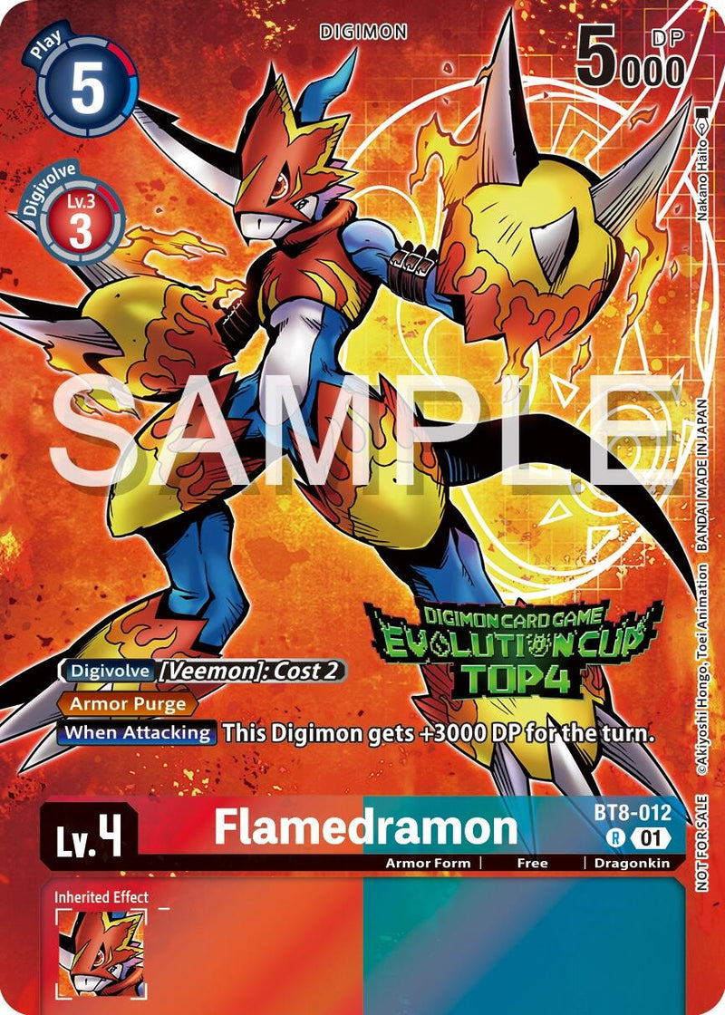 Flamedramon [BT8-012] (2024 Evolution Cup Top 4) [New Awakening Promos] - Destination Retro