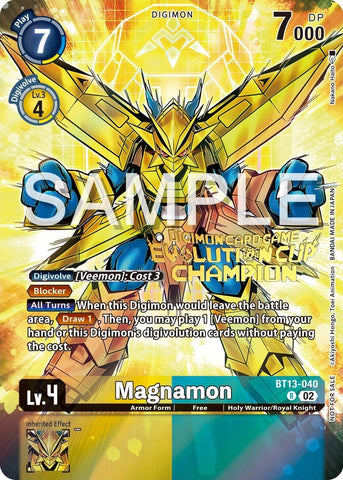 Magnamon [BT13-040] (2024 Evolution Cup Champion) [Versus Royal Knights Booster Promos] - Destination Retro