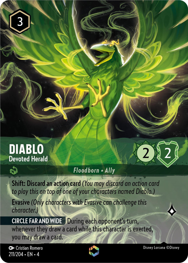 Diablo - Devoted Herald (Enchanted) (211/204) [Ursula's Return] - Destination Retro