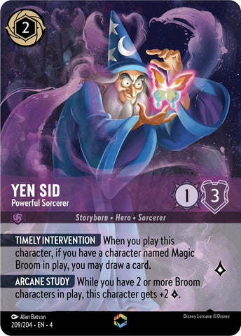 Yen Sid - Powerful Sorcerer (Enchanted) (209/204) [Ursula's Return] - Destination Retro