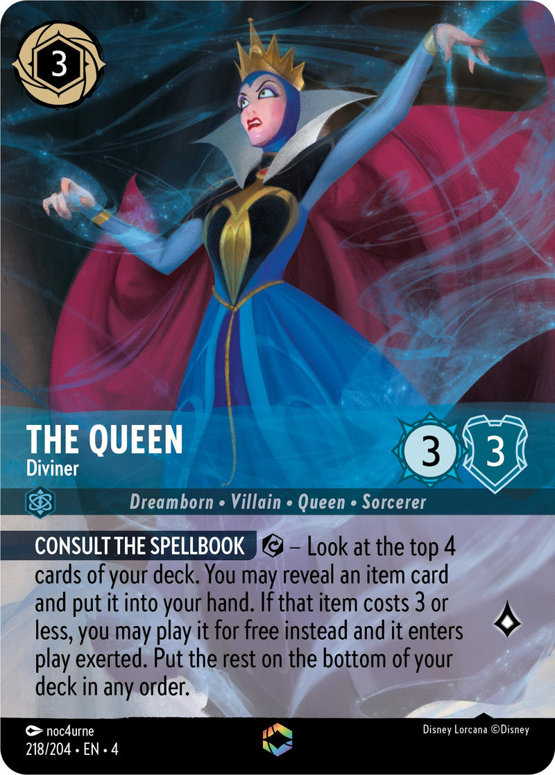 The Queen - Diviner (Enchanted) (218/204) [Ursula's Return] - Destination Retro