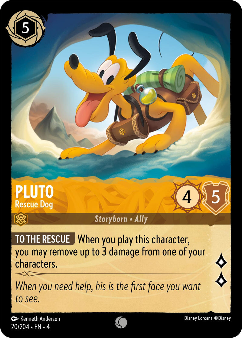 Pluto - Rescue Dog (20/204) [Ursula's Return] - Destination Retro