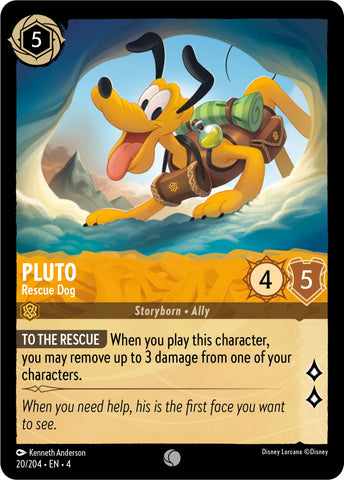 Pluto - Rescue Dog (20/204) [Ursula's Return] - Destination Retro