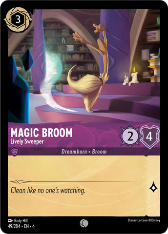 Magic Broom - Lively Sweeper (49/204) [Ursula's Return] - Destination Retro