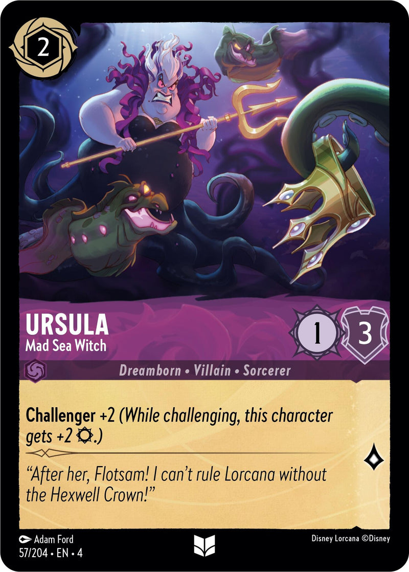 Ursula - Mad Sea Witch (57/204) [Ursula's Return] - Destination Retro