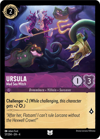 Ursula - Mad Sea Witch (57/204) [Ursula's Return] - Destination Retro
