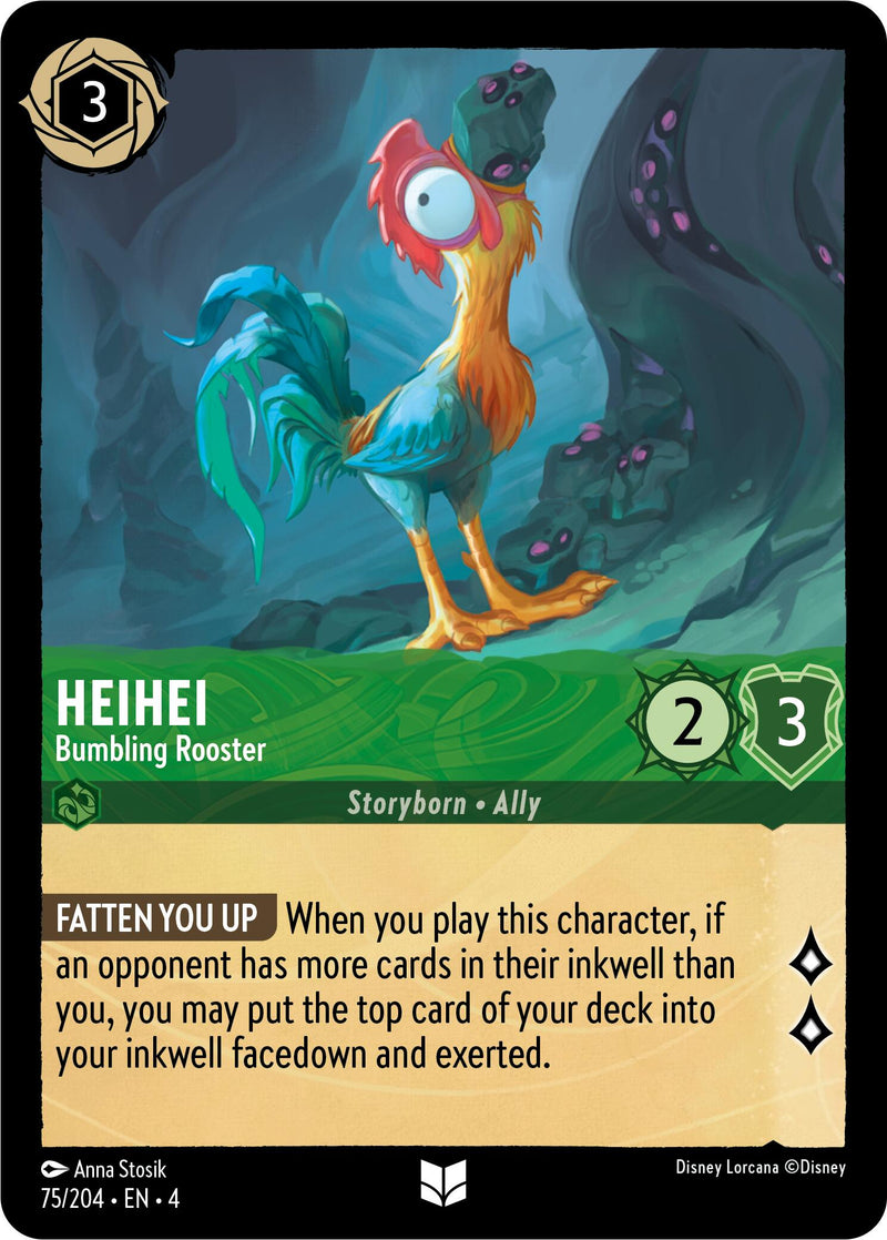 Heihei - Bumbling Rooster (75/204) [Ursula's Return] - Destination Retro