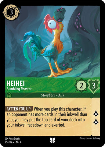 Heihei - Bumbling Rooster (75/204) [Ursula's Return] - Destination Retro