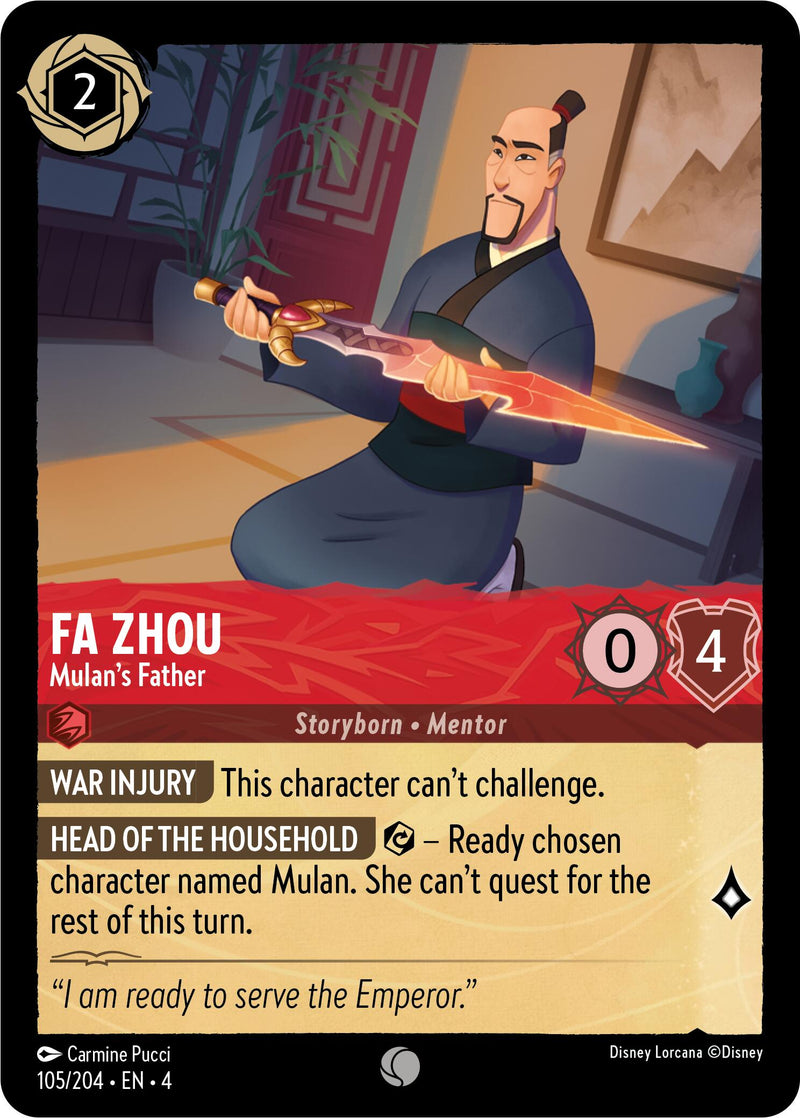 Fa Zhou - Mulan's Father (105/204) [Ursula's Return] - Destination Retro