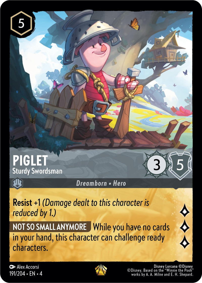 Piglet - Sturdy Swordsman (191/204) [Ursula's Return] - Destination Retro