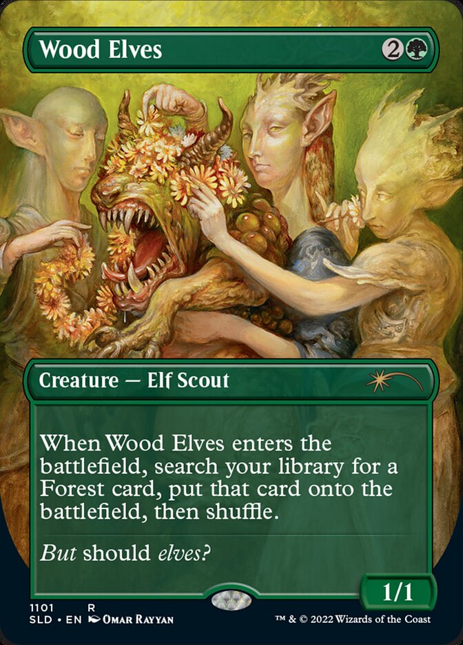 Wood Elves (Borderless) [Secret Lair Drop Series] - Destination Retro