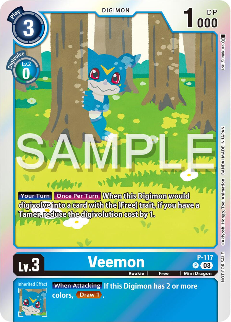 Veemon [P-117] (Beginning Observer Pre-Release) [Promotional Cards] - Destination Retro
