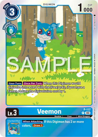 Veemon [P-117] (Beginning Observer Pre-Release) [Promotional Cards] - Destination Retro