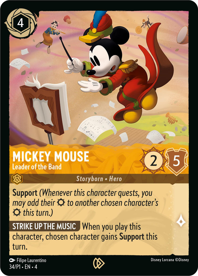 Mickey Mouse - Leader of the Band (34) [Promo Cards] - Destination Retro