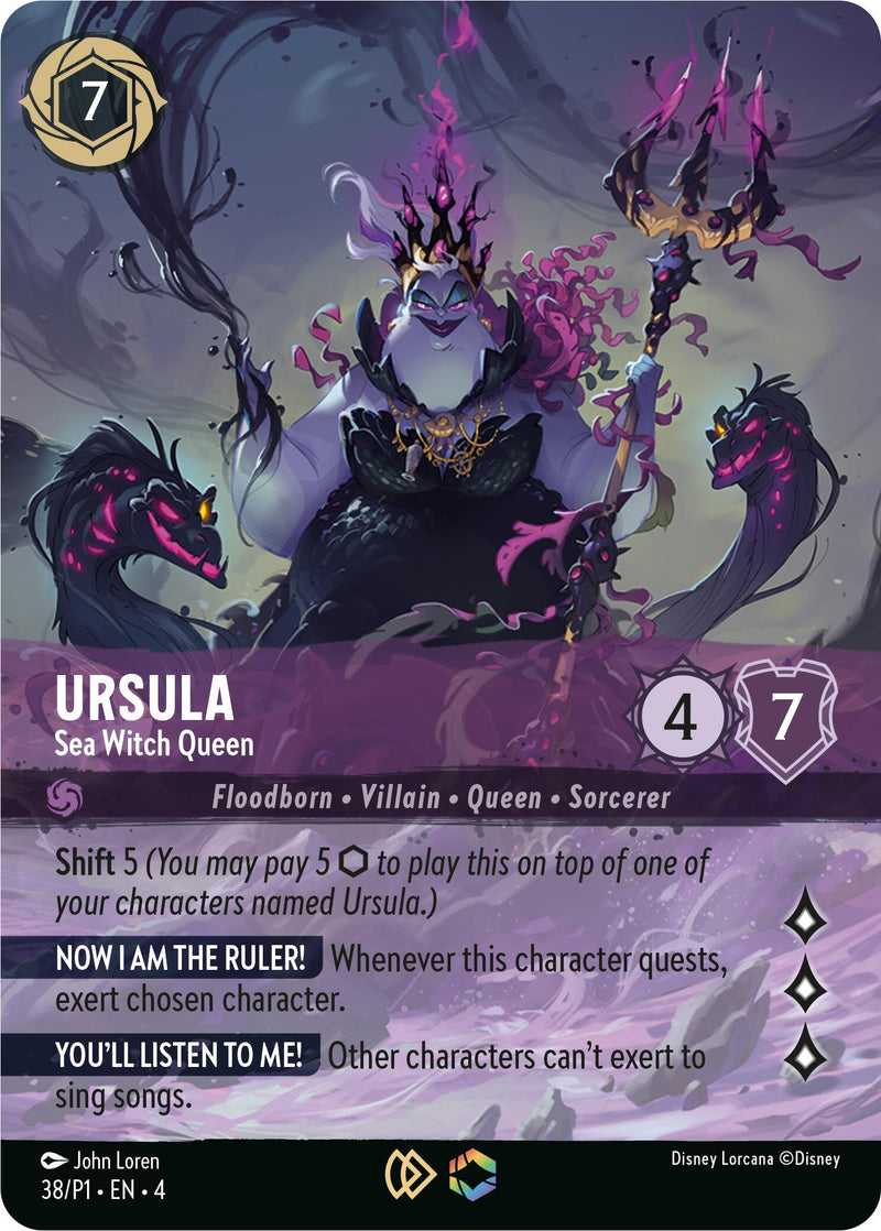 Ursula - Sea Witch Queen (Store Championship) (38) [Promo Cards] - Destination Retro