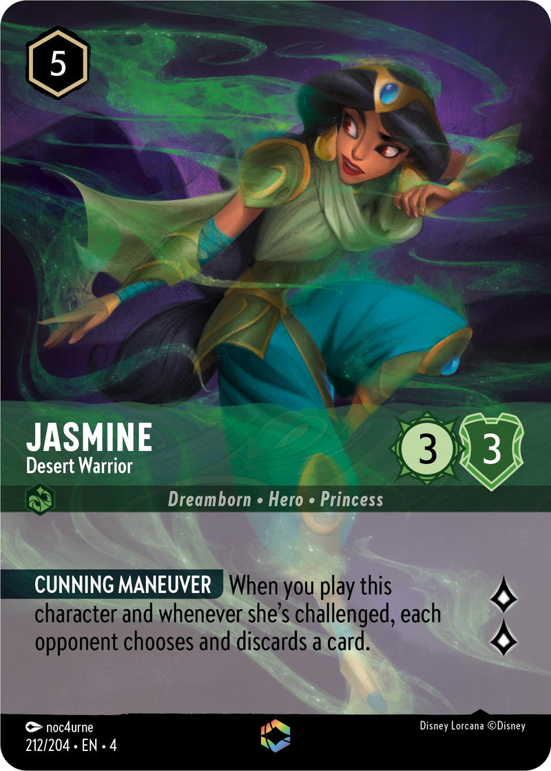 Jasmine - Desert Warrior (Enchanted) (212/204) [Ursula's Return] - Destination Retro