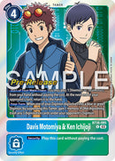 Davis Motomiya & Ken Ichijoji [BT16-085] [Beginning Observer Pre-Release Promos] - Destination Retro