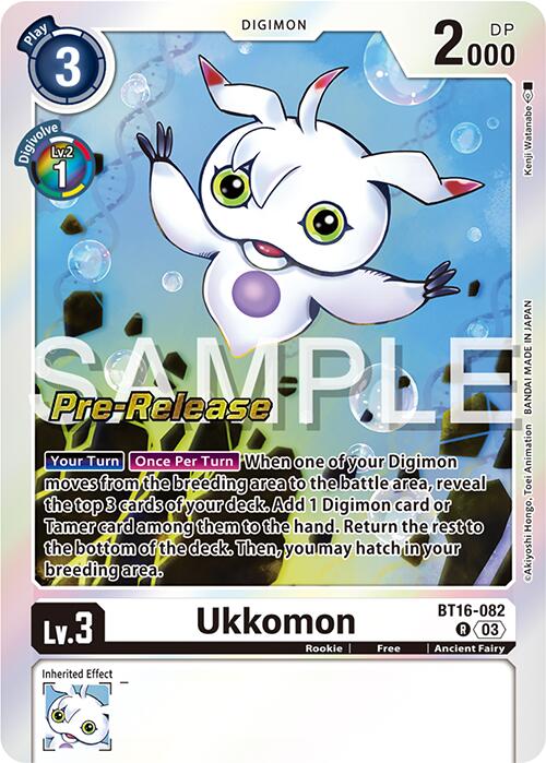 Ukkomon [BT16-082] [Beginning Observer Pre-Release Promos] - Destination Retro