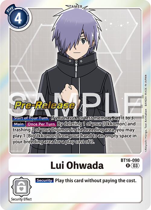 Lui Ohwada [BT16-090] [Beginning Observer Pre-Release Promos] - Destination Retro