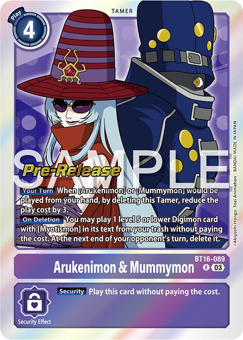 Arukenimon & Mummymon [BT16-089] [Beginning Observer Pre-Release Promos] - Destination Retro