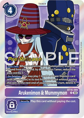 Arukenimon & Mummymon [BT16-089] [Beginning Observer Pre-Release Promos] - Destination Retro