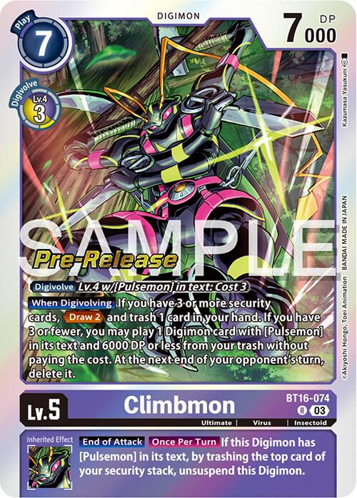 Climbmon [BT16-074] [Beginning Observer Pre-Release Promos] - Destination Retro
