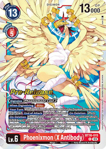 Phoenixmon (X Antibody) [BT16-015] [Beginning Observer Pre-Release Promos] - Destination Retro