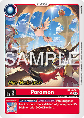 Poromon [BT16-001] [Beginning Observer Pre-Release Promos] - Destination Retro