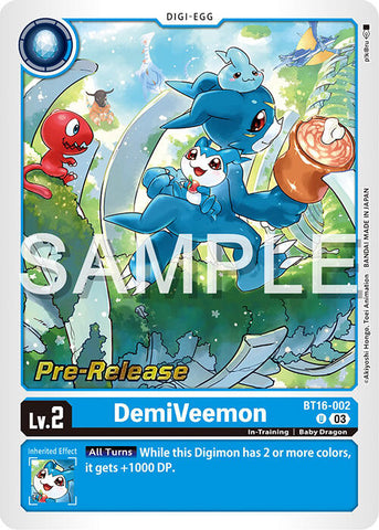 DemiVeemon [BT16-002] [Beginning Observer Pre-Release Promos] - Destination Retro