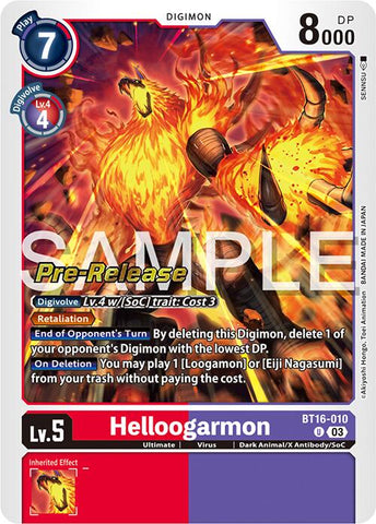 Helloogarmon [BT16-010] [Beginning Observer Pre-Release Promos] - Destination Retro