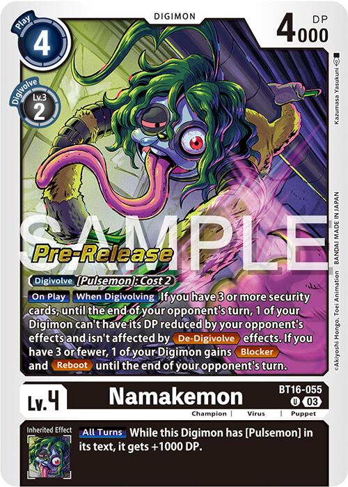 Namakemon [BT16-055] [Beginning Observer Pre-Release Promos] - Destination Retro