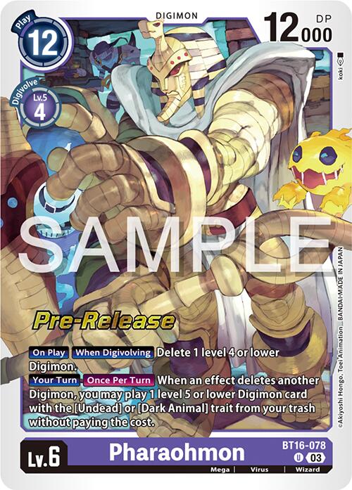 Pharaohmon [BT16-078] [Beginning Observer Pre-Release Promos] - Destination Retro