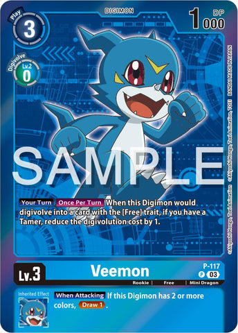 Veemon [P-117] (Digimon Adventure Box 2024) [Promotional Cards] - Destination Retro