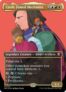 Cayth, Famed Mechanist (Borderless) (Ripple Foil) [Modern Horizons 3 Commander] - Destination Retro