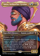 Satya, Aetherflux Genius (Borderless) (Ripple Foil) [Modern Horizons 3 Commander] - Destination Retro
