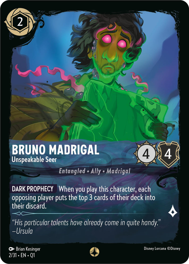 Bruno Madrigal - Unspeakable Seer (2/31) [Illumineer's Quest: Deep Trouble] - Destination Retro