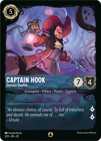 Captain Hook - Devious Duelist (3/31) [Illumineer's Quest: Deep Trouble] - Destination Retro
