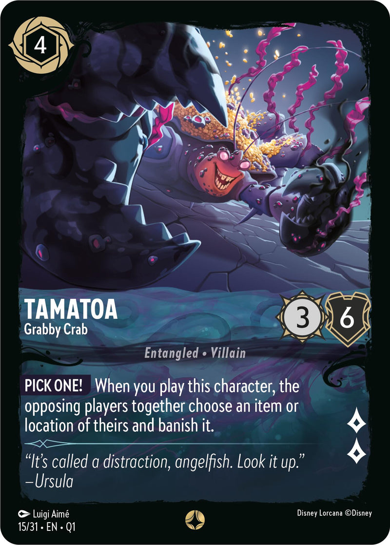 Tamatoa - Grabby Crab (15/31) [Illumineer's Quest: Deep Trouble] - Destination Retro