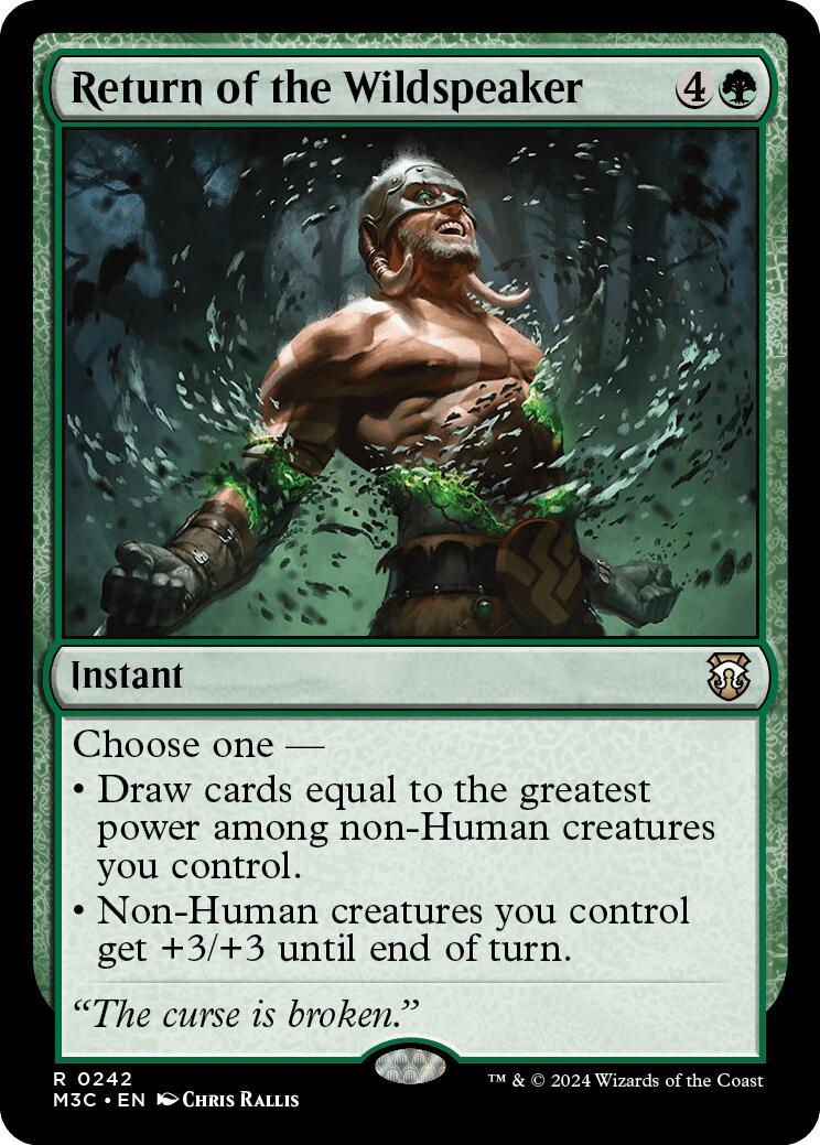 Return of the Wildspeaker [Modern Horizons 3 Commander] - Destination Retro