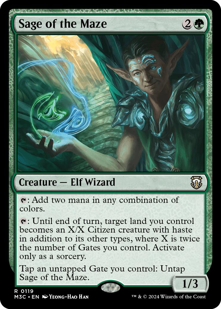 Sage of the Maze [Modern Horizons 3 Commander] - Destination Retro