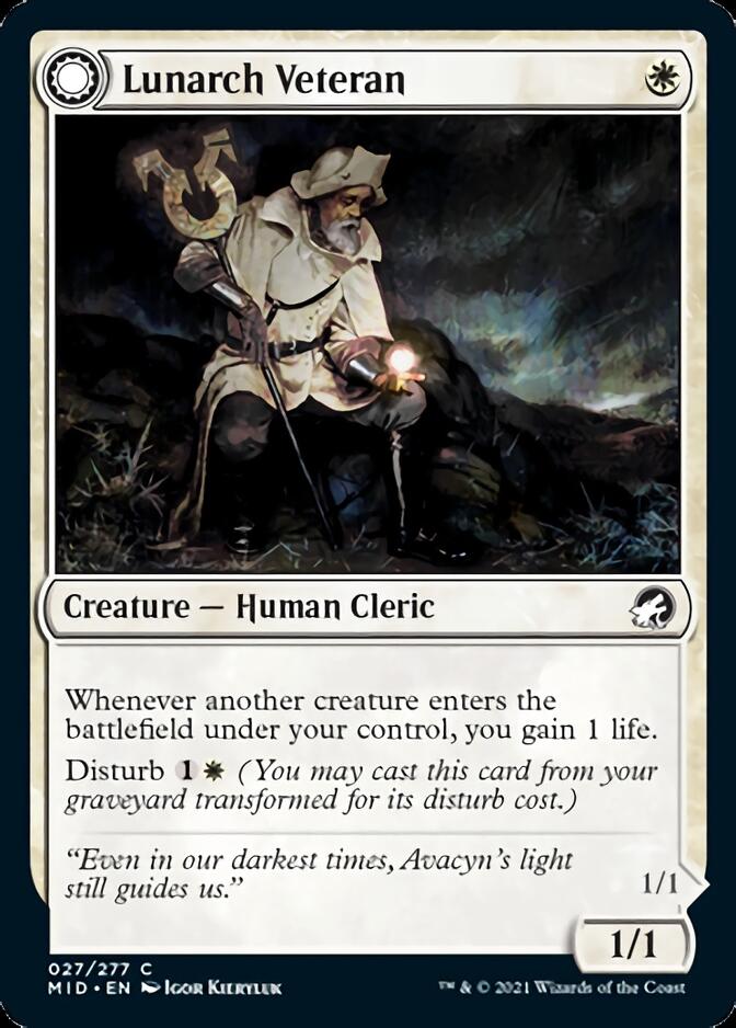 Lunarch Veteran // Luminous Phantom [Innistrad: Midnight Hunt] - Destination Retro