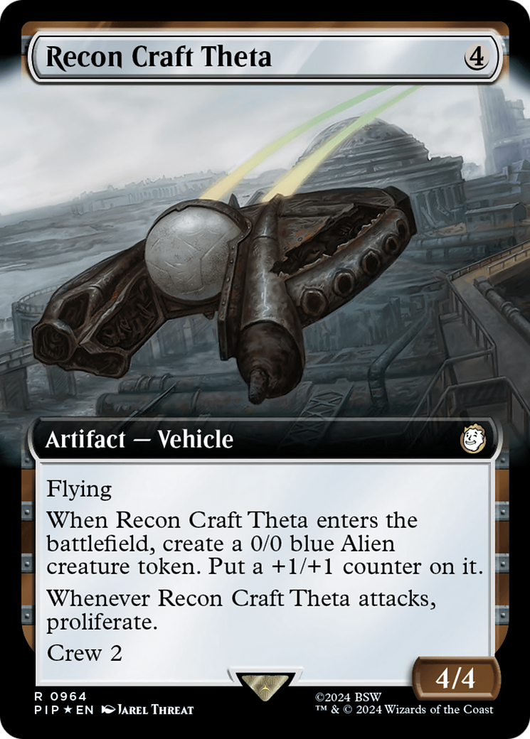 Recon Craft Theta (Extended Art) (Surge Foil) [Fallout] - Destination Retro